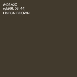#423A2C - Lisbon Brown Color Image